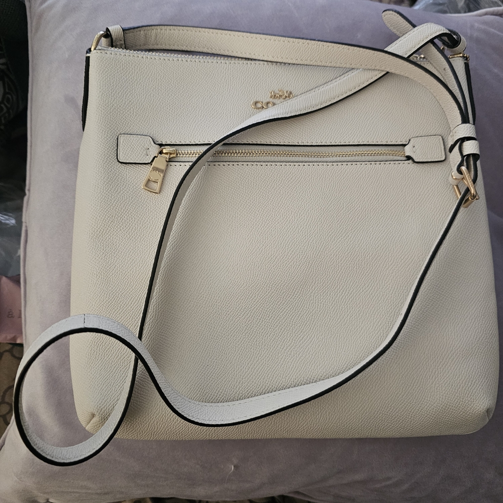 New Coach White Rowan File Crossbody Bag - Picture 9 of 16